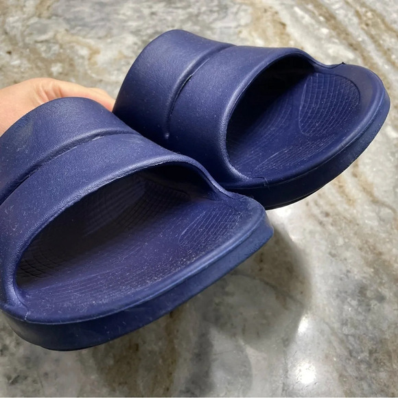 Oofos OOAHH SPORT SLIDE SANDAL,NAVY Unisex Recovery Slip On Mens 13 Womens 15 - Picture 6 of 11